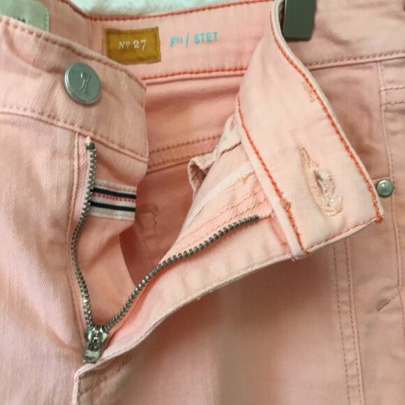 Pilcro and the Letterpress Pink-Orange Fit/Stet Jeans - Picture 3 of 15